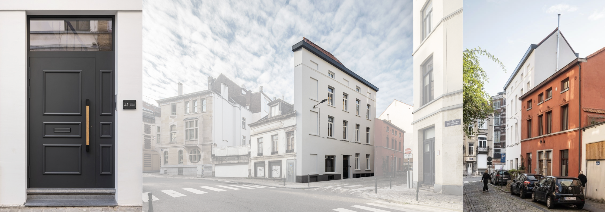 Berceau Studios — exterior and street composite
